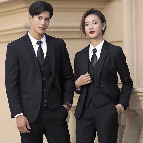 晗沫美衣 职业装商务套装男女同款职业装白领西服西装工作服可定制工